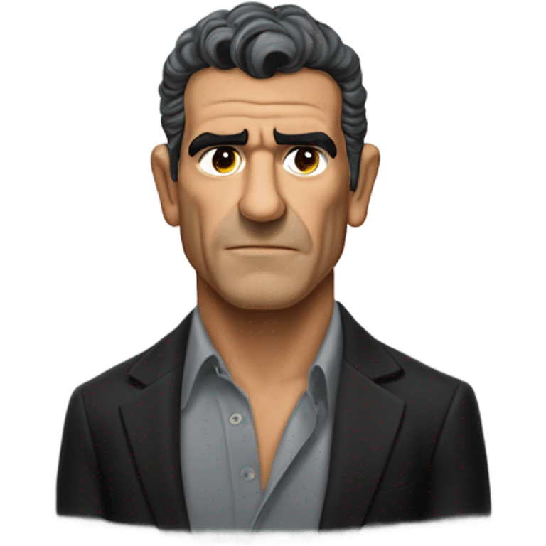 Hyperrealist antonio banderas en la película el mejicano emoji