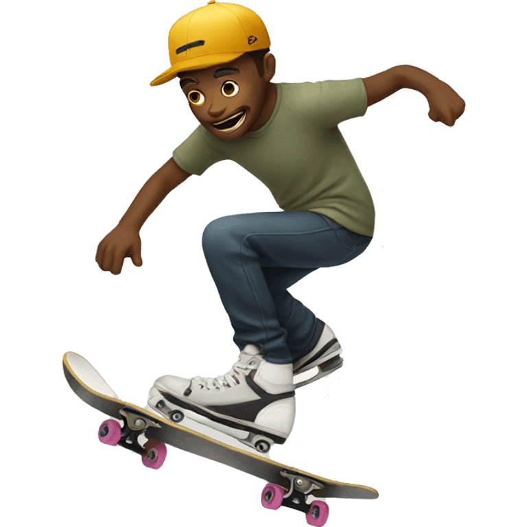 Skate man emoji