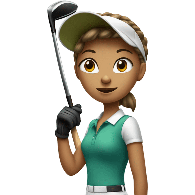 Girl golf emoji