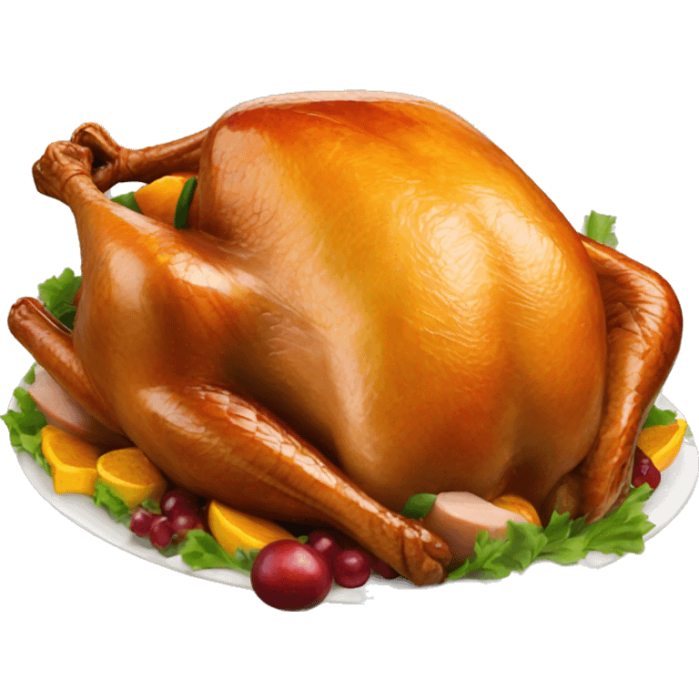 Cooked turkey emoji