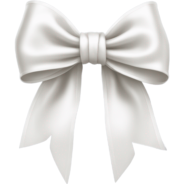 white satin bow emoji