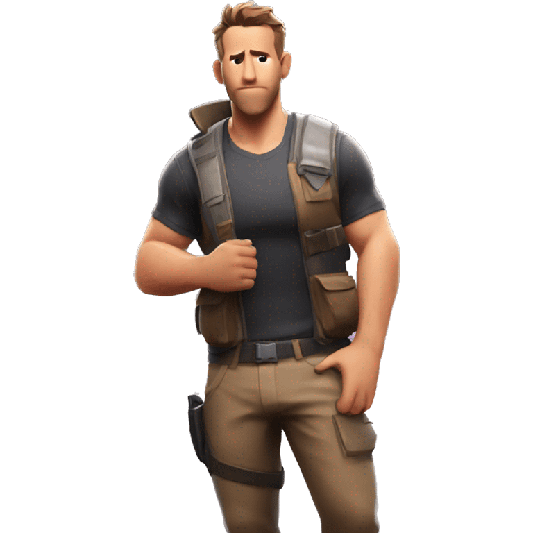 ryan reynolds sweat at fortnite emoji