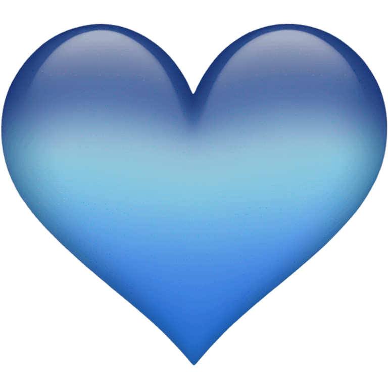 Blue ombré heart emoji