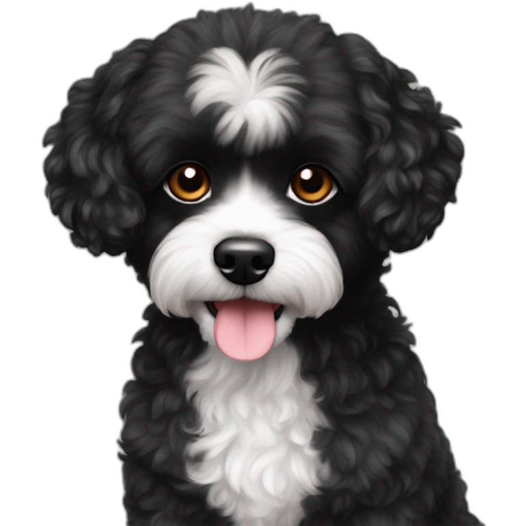 black poodle maltese chihuahua small fluffy dog emoji