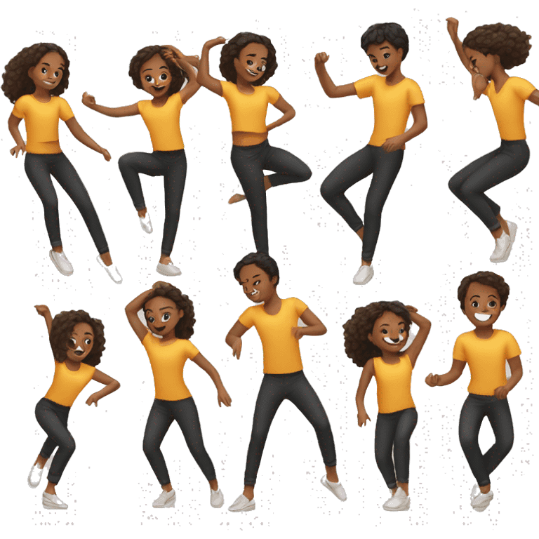 young people dance modern dance emoji