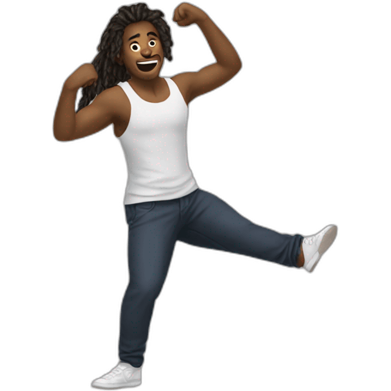 Mbape dancing realistic emoji