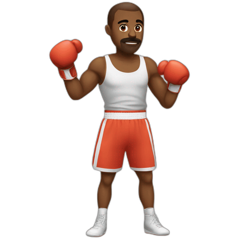 The boxer is training emoji