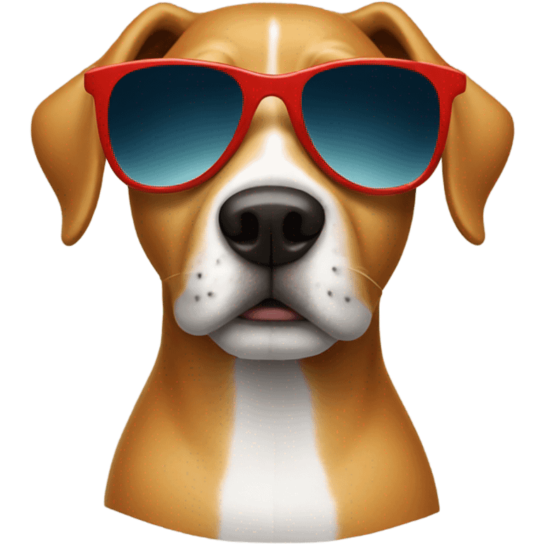 Dog with sun glasses emoji