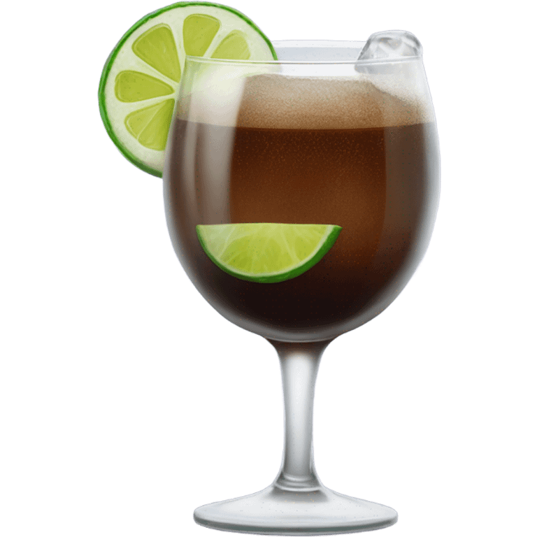 Fernet with coke drink emoji