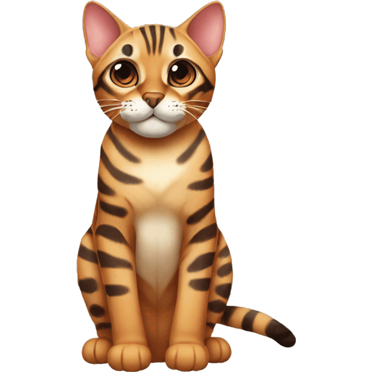 Cute bengal cat  emoji