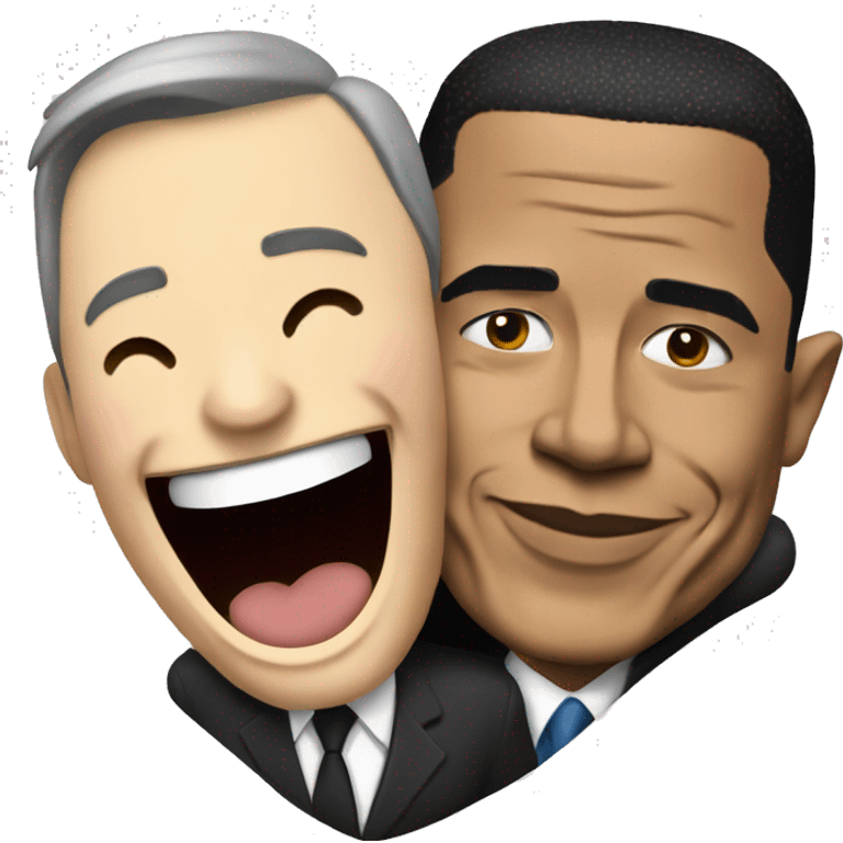 elon musk hugging obama emoji