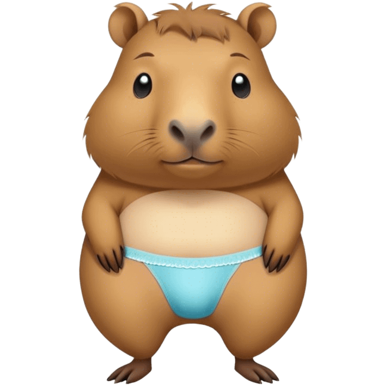 Capybara with underwear emoji