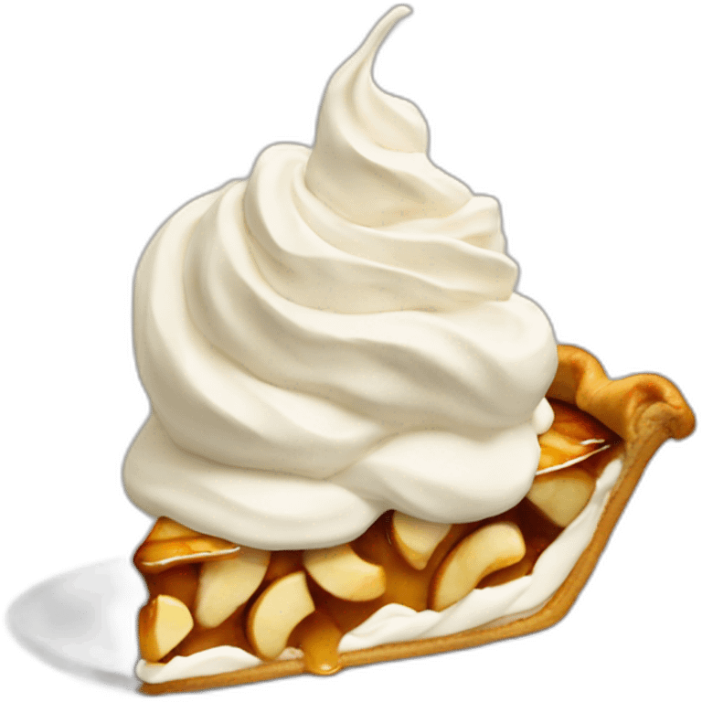 apple-pie-a-la-mode, -whipped-cream emoji