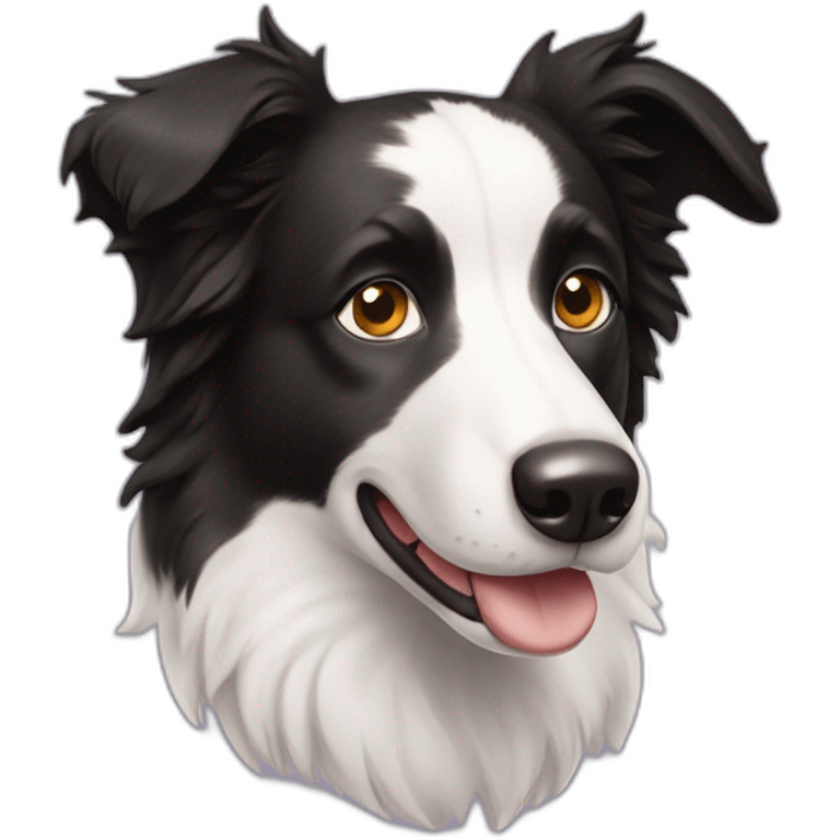 Border collie dog With freckles emoji