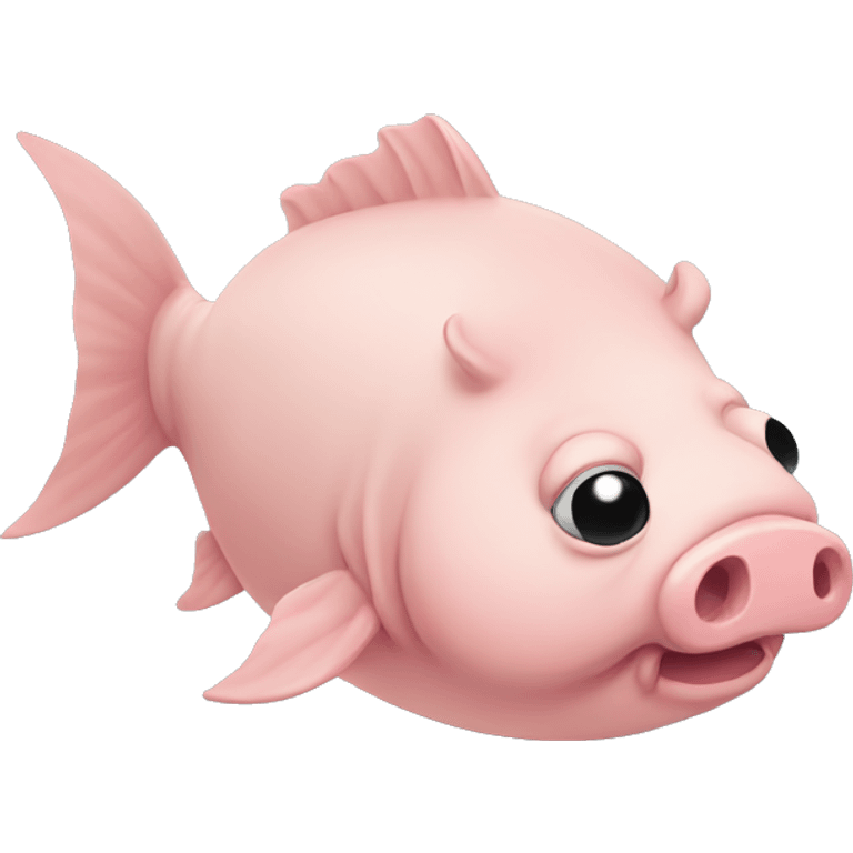 sad pig fish emoji