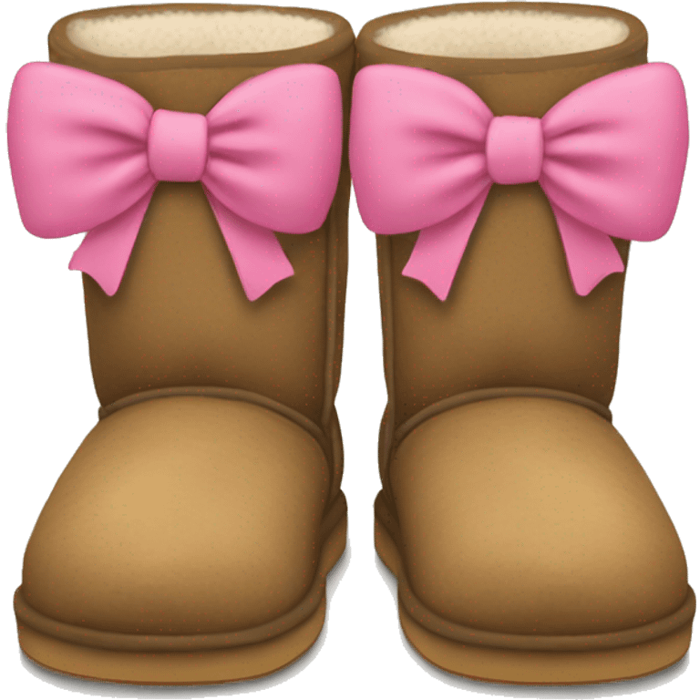 Uggs with bow emoji