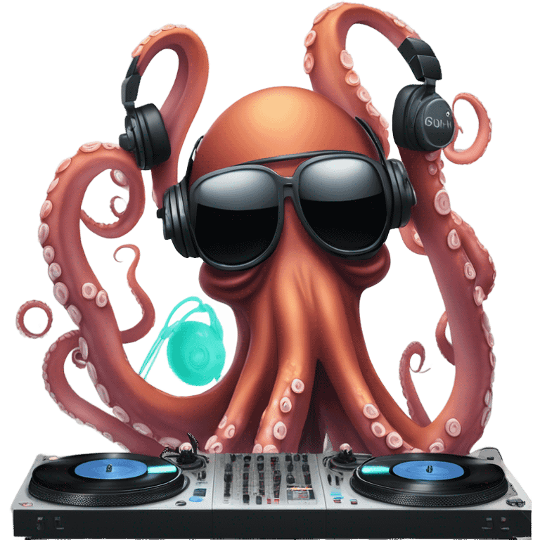 Octopus DJ emoji