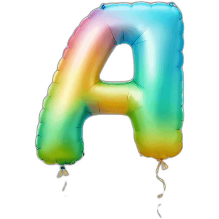 balloons the letter A emoji