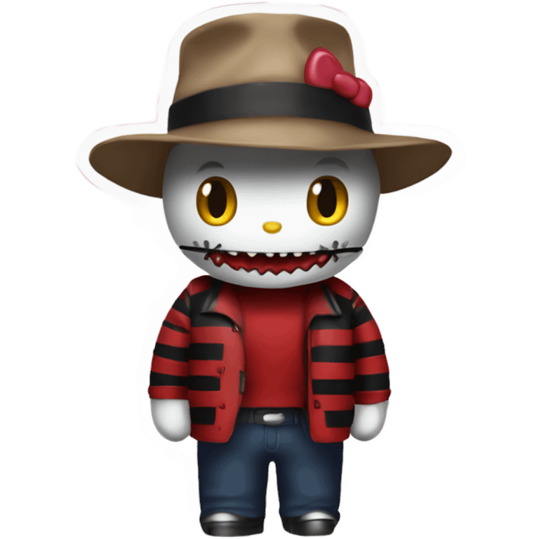 freedy krueger Hello kitty emoji