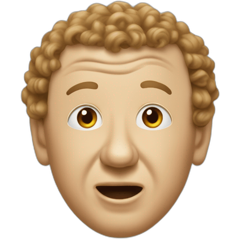 Curly Howard of the three stooges emoji