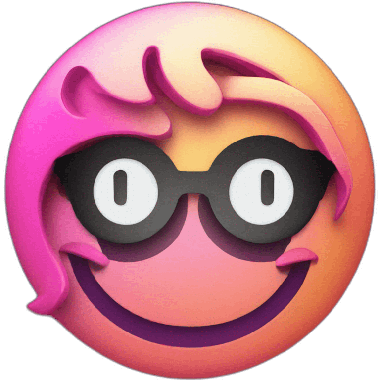 80-s retrovawe logo emoji