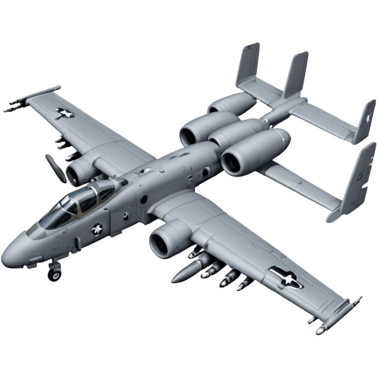 A-10 Thunderbolt II - Fairchild Republic (Grey) emoji