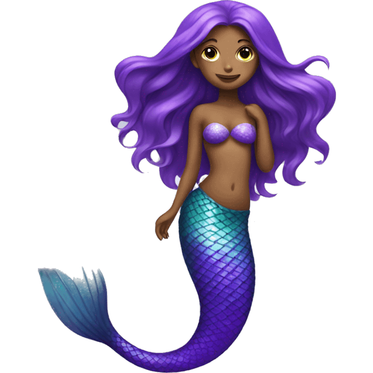 mermaid with purple tail emoji