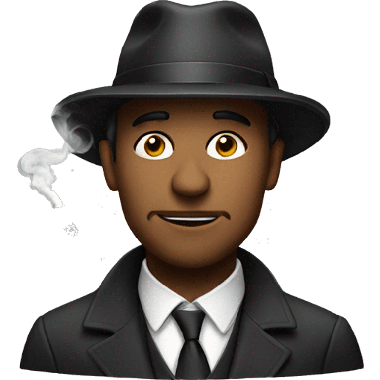 smoking man in a hat emoji