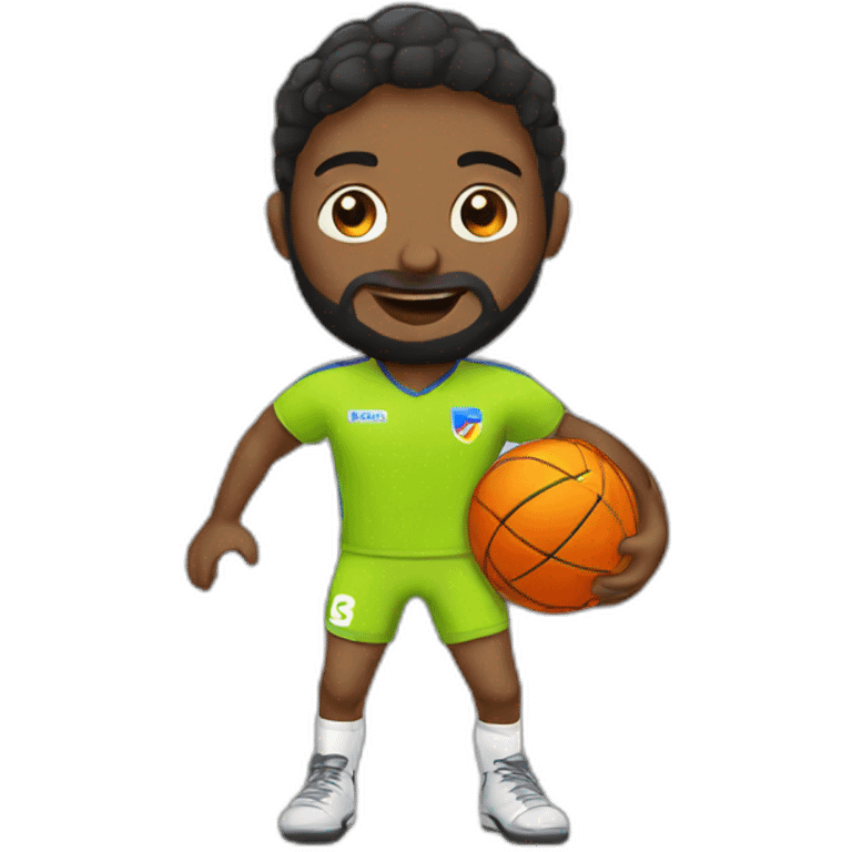 Vector handball player emoji