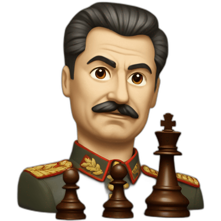 stalin playong chess emoji