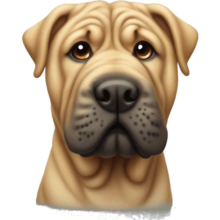 Shar pei dog emoji