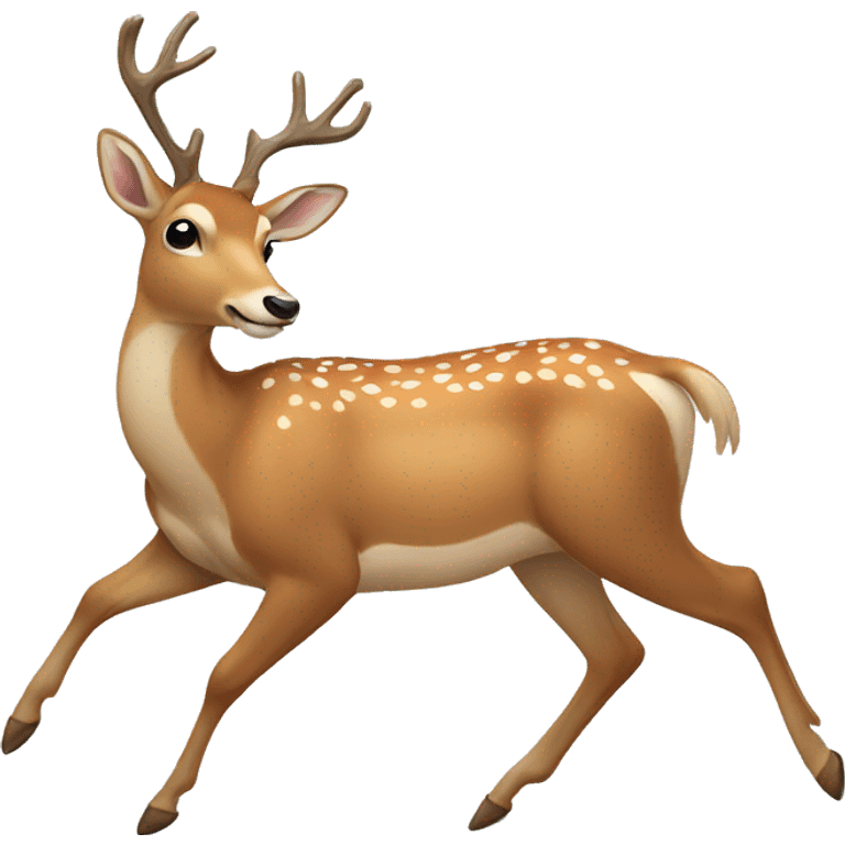 Deer dancing ballet emoji