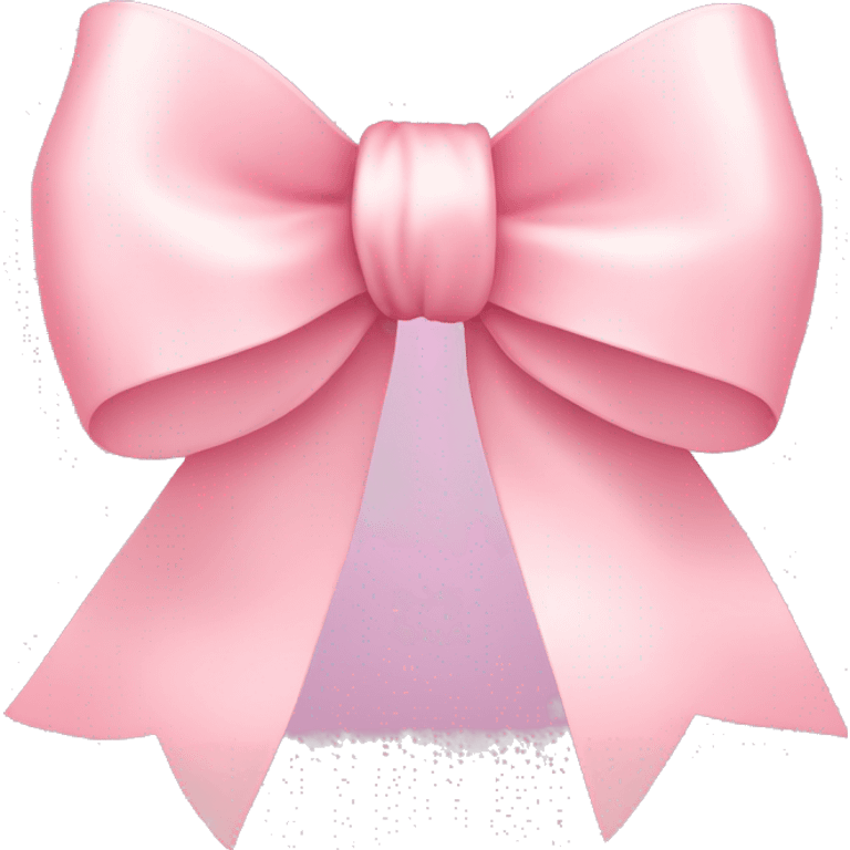 light pink ribbon bow emoji