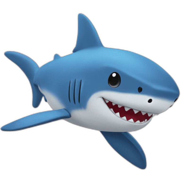 BLÅHAJ fluffy plush soft shark underside emoji