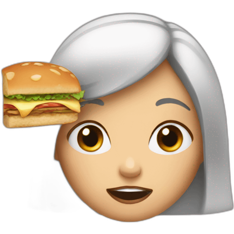 Hungry girl emoji