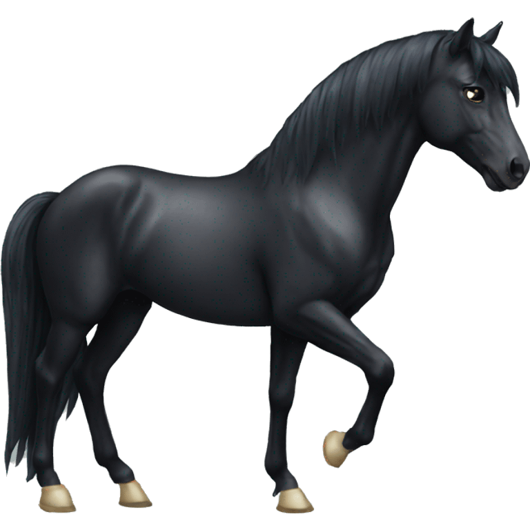 BLACK HORSE UNICORN emoji