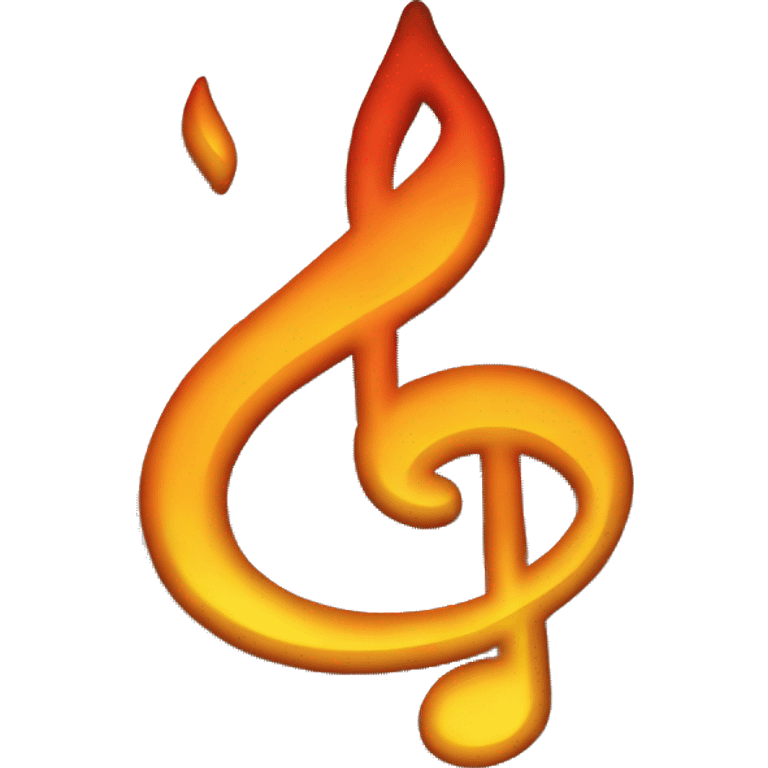 Fire music note emoji