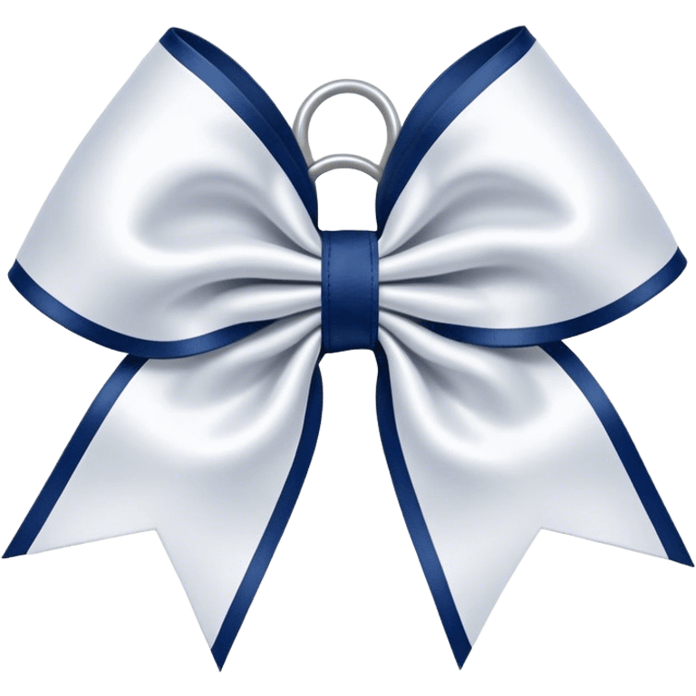 navy cheerleading bow emoji