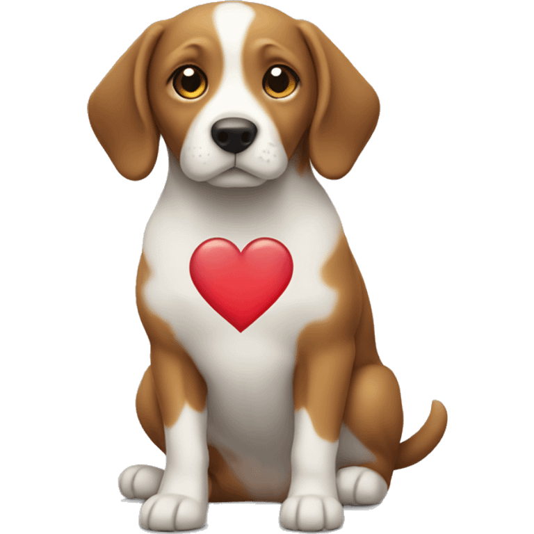 A Dog with a Heart  emoji