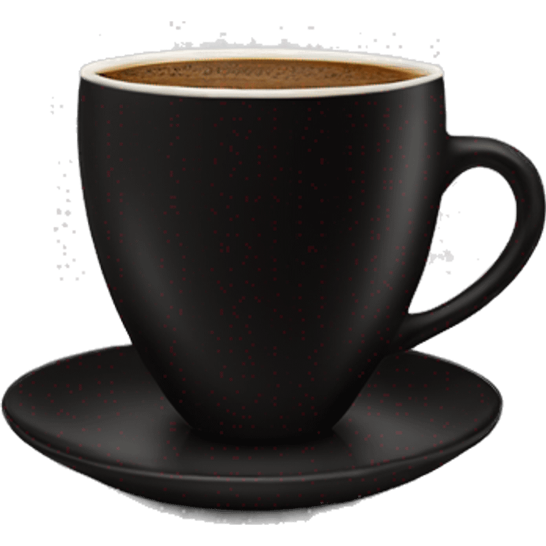 Black cup coffe emoji