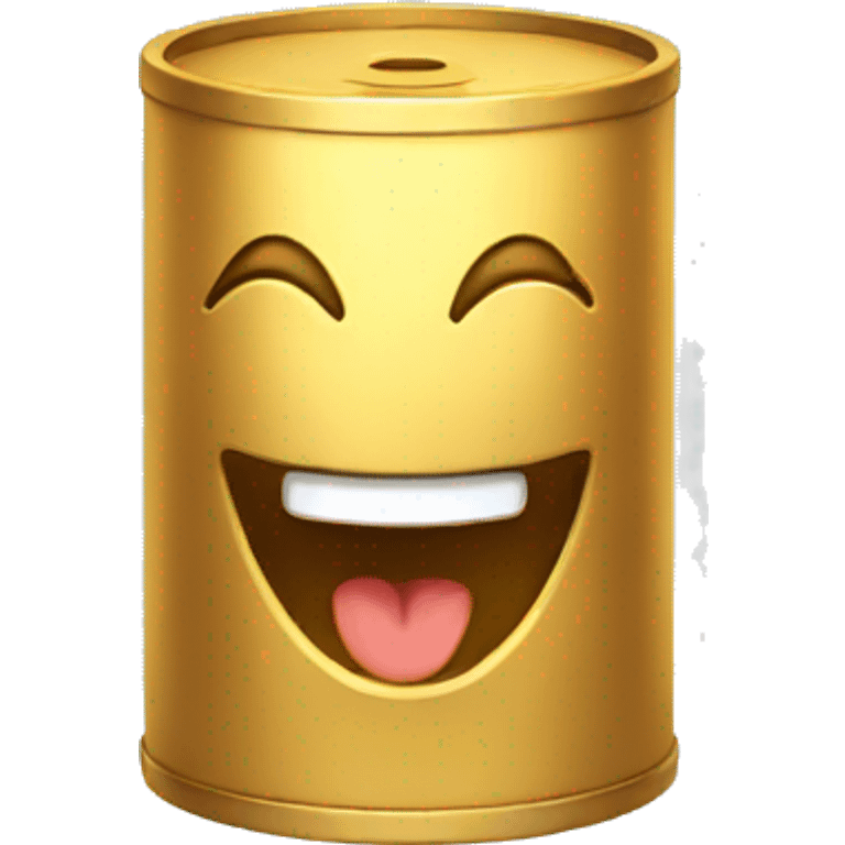 golden cylinder laughing emoji