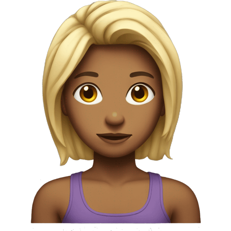 A muscular teenager girl emoji