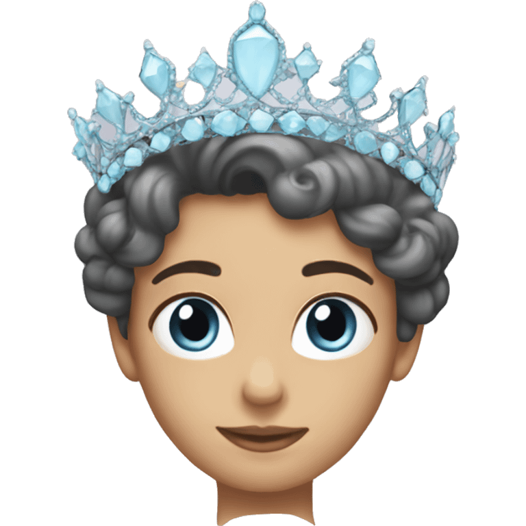 pastel blue tiara emoji