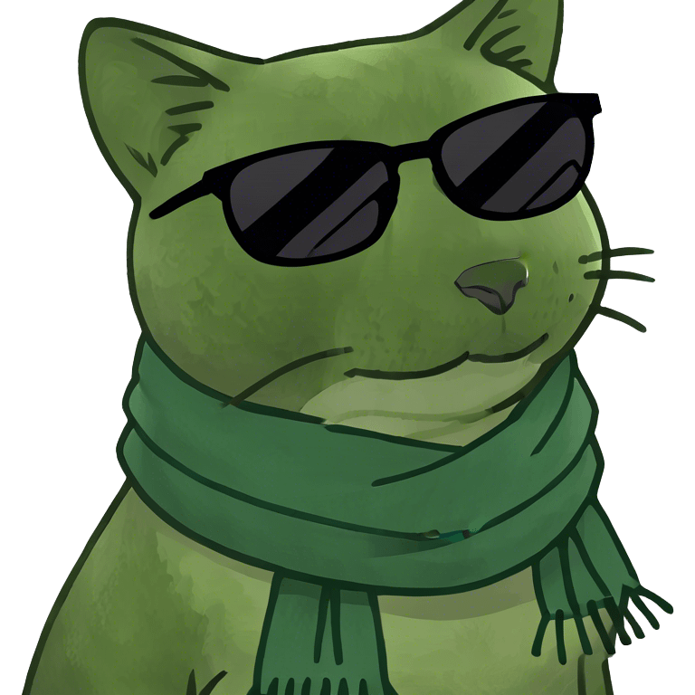 Cat with sunglasses emoji