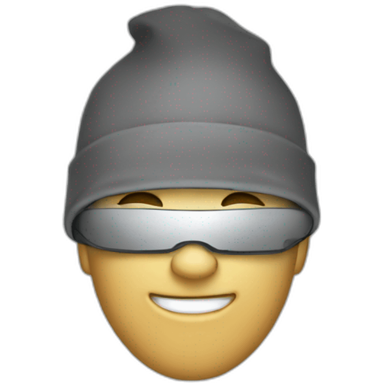 Hacker using macbook emoji