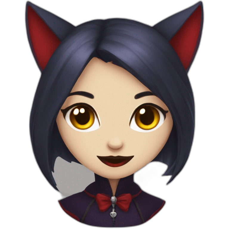 vampire cat girl emoji