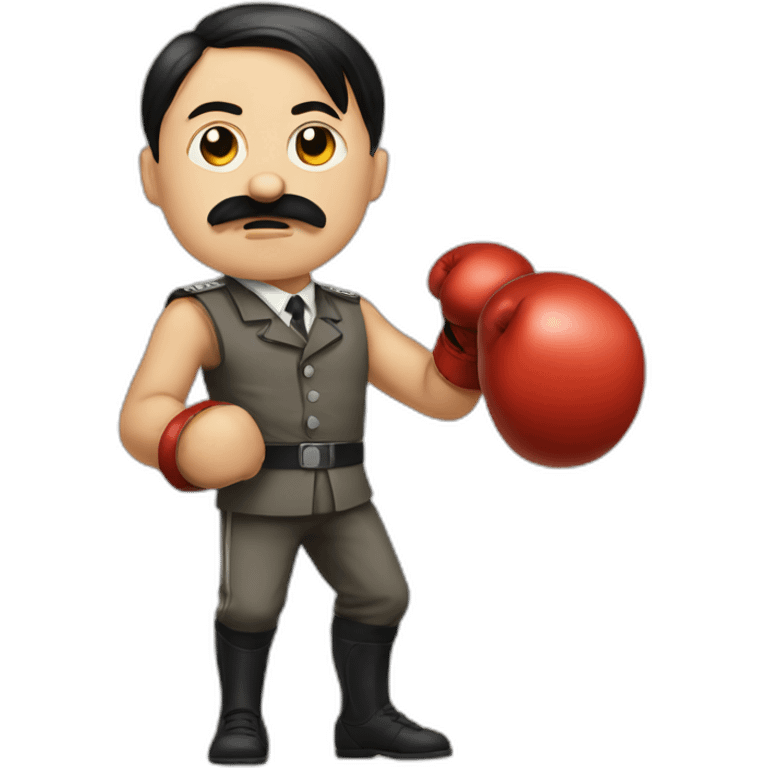 hitler-boxing-slave emoji