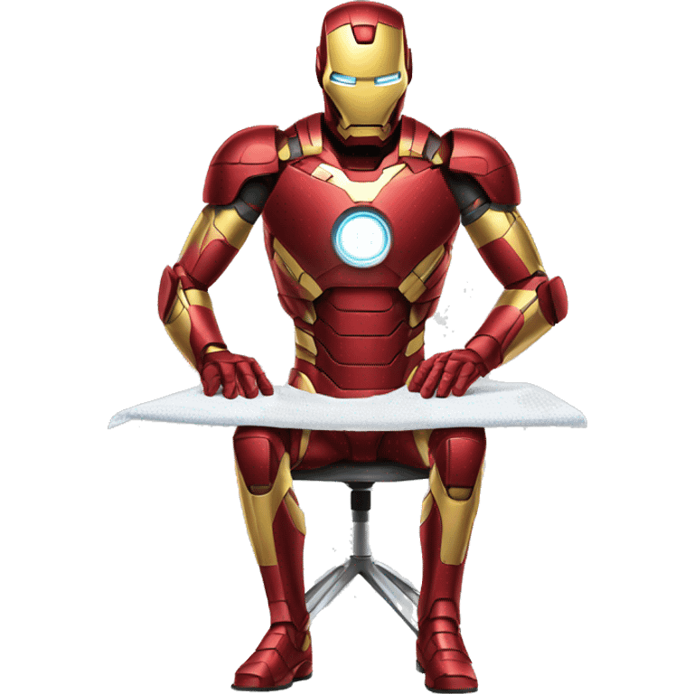 ironman ironing clothes emoji