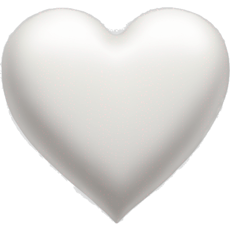 A nice white heart emoji