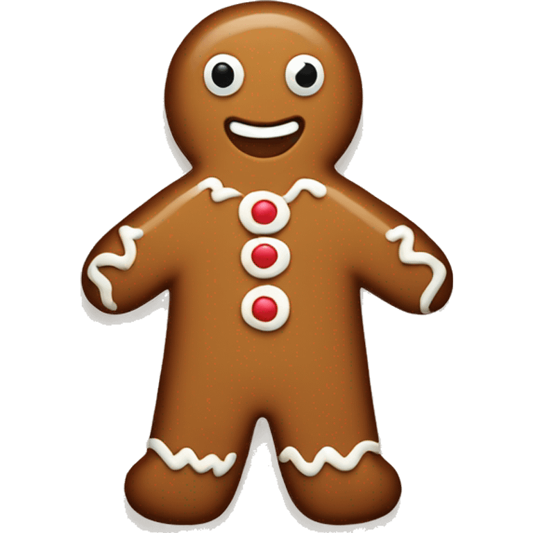 Gingerbread man emoji